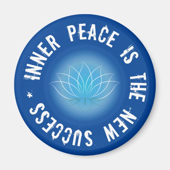 Aimant Inner peace is the new success quote (Devant)