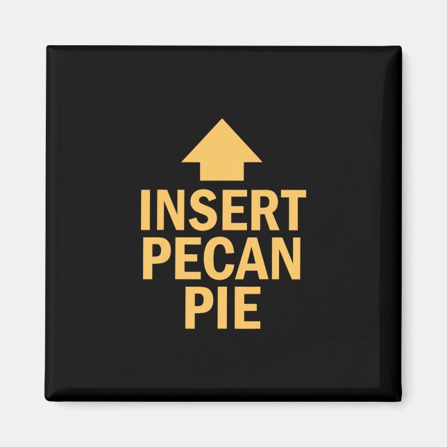 Aimant Insérer une flèche pointant une tarte aux noix de  (Devant)