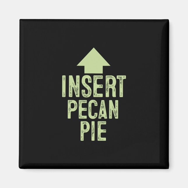 Aimant Insérer une flèche pointant une tarte aux noix de  (Devant)