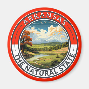 Aimant Insigne d'art de voyage de l'Arkansas