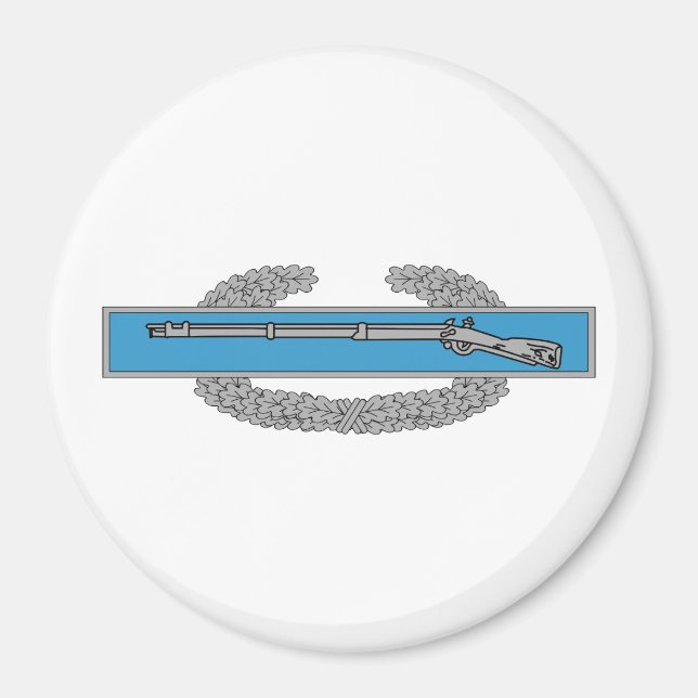 Aimant Insigne de l'Infanteur de combat CIB Armée Vétéran (Devant)