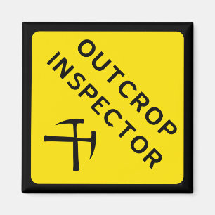 Aimant Inspecteur des cultures - Humour géologique