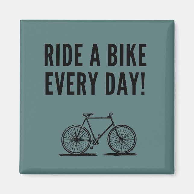 Aimant inspirational cycling quotes (Devant)
