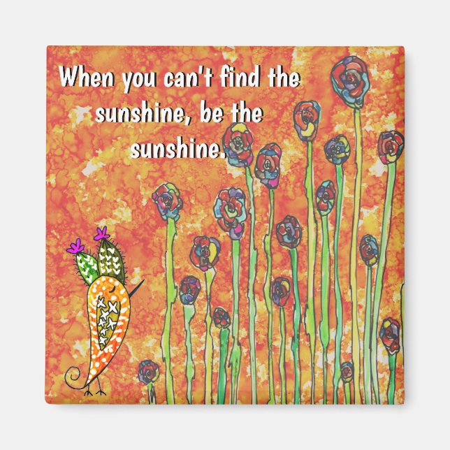 Aimant inspirationnel et motivationnel de Words (Devant)