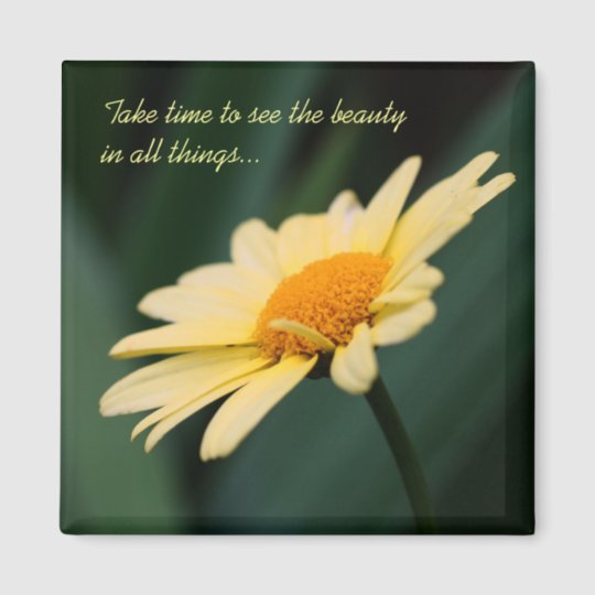 Aimant Inspire De Citation De Fleur De Marguerite Zazzle Fr