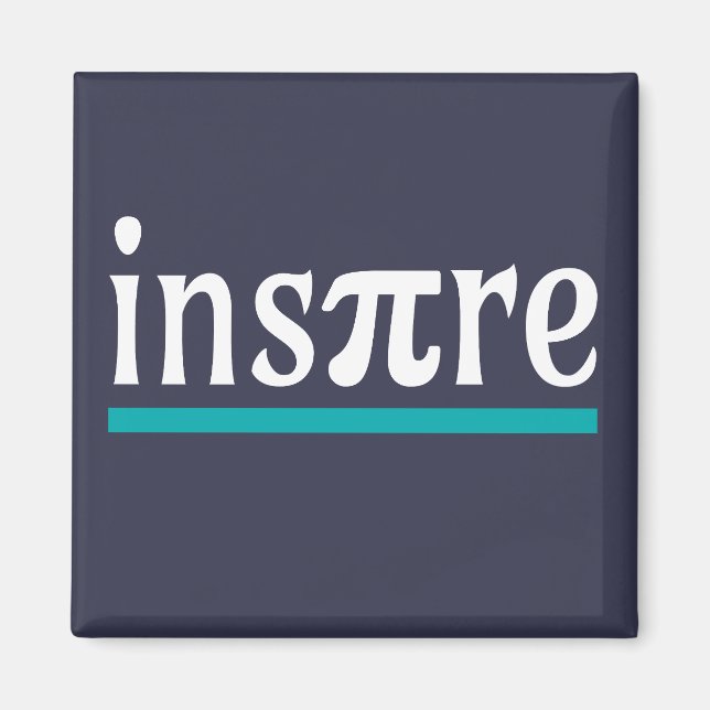 Aimant Inspirer Math Pun Funny Inspiration (Devant)