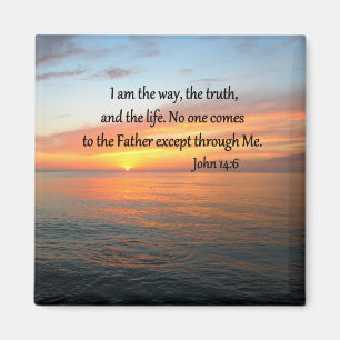 AIMANT INSPIRING JOHN 14:6 CONCEPTION DE PHOTO DE LEVER