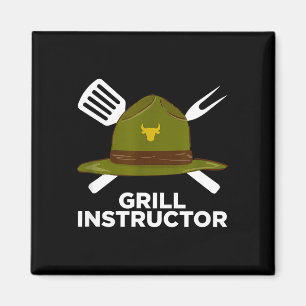 Aimant Instructeur de grillade pitmaster de barbecue drôl