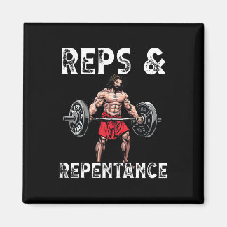 Aimant Instructeur de gym croyances chrétiennes bodybuild