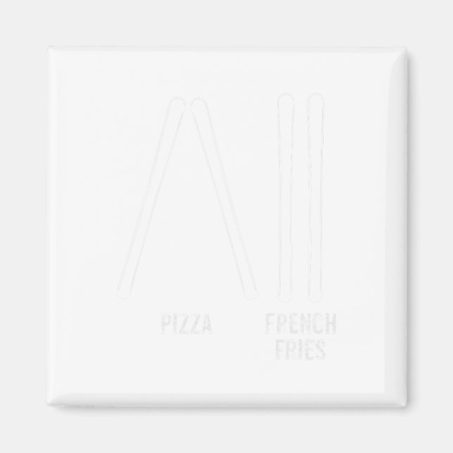 Aimant Instructeur De Ski Pizza Et Français Fries Comment (Devant)