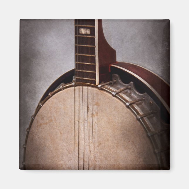 Aimant Instrument à cordes - Un banjo typique (Devant)