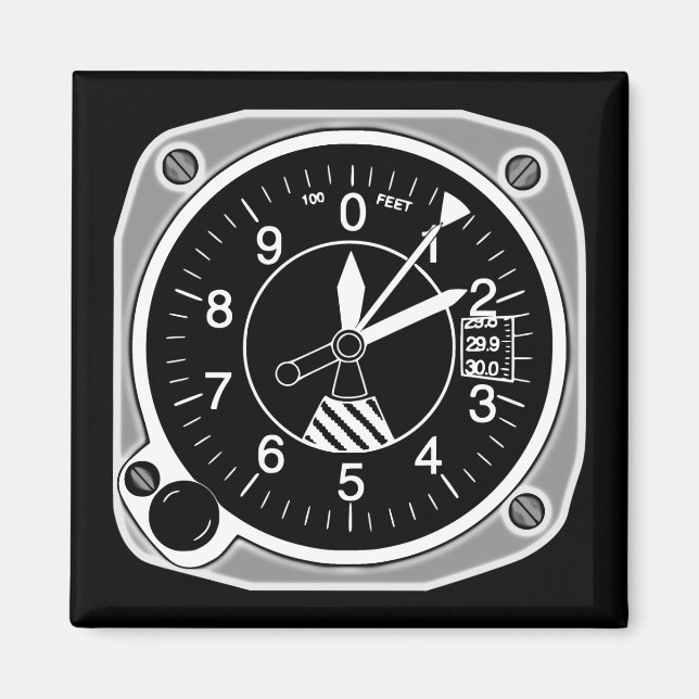 Aimant Instrument altimétrique d'aéronef (Devant)