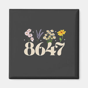 Aimant intage 8647, Anti Trump, Floral Feminist, Subtle