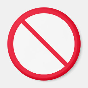 Aimant Interdiction générale   Panneau Cercle rouge   Mag