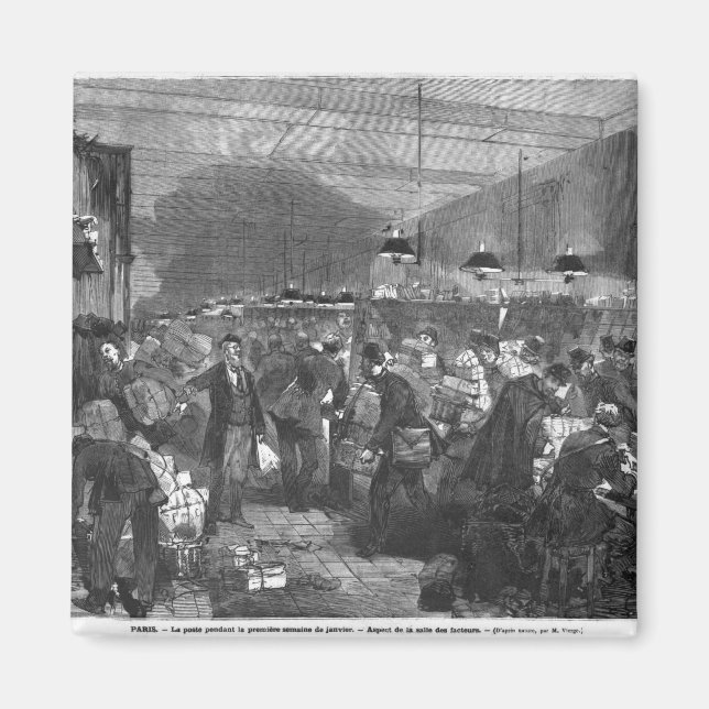 Aimant Intérieur de la poste parisienne (Devant)