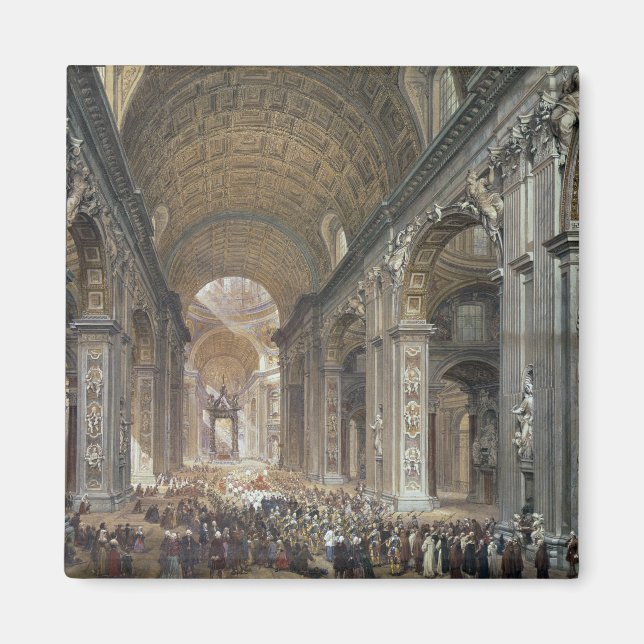 Aimant Intérieur de Saint-Pierre, Rome, 1867 (Devant)