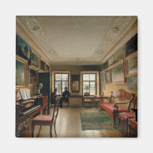 Aimant Intérieur d'un manoir, 1830s