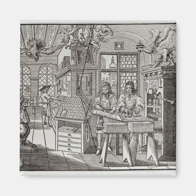 Aimant Intérieur d'une imprimerie à Nuremberg (Devant)