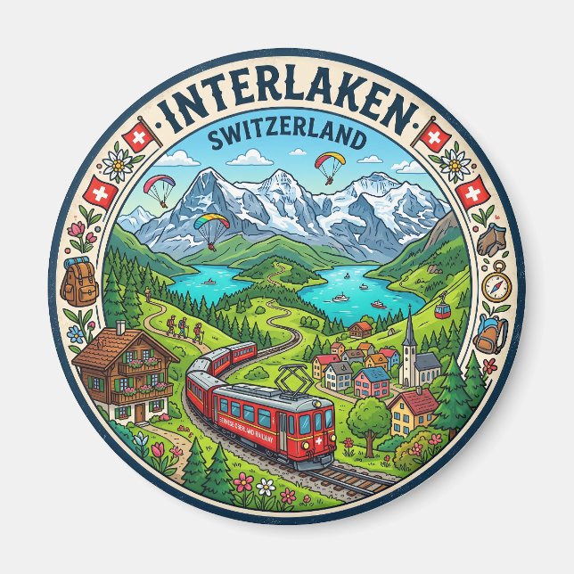 Aimant Interlaken Suisse (Devant)