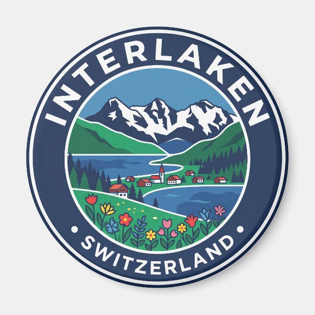 Aimant Interlaken Suisse (Devant)