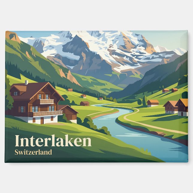 Aimant Interlaken Suisse (Recto)