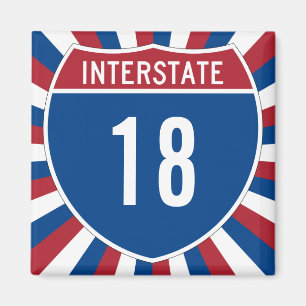 Aimant Interstate 18