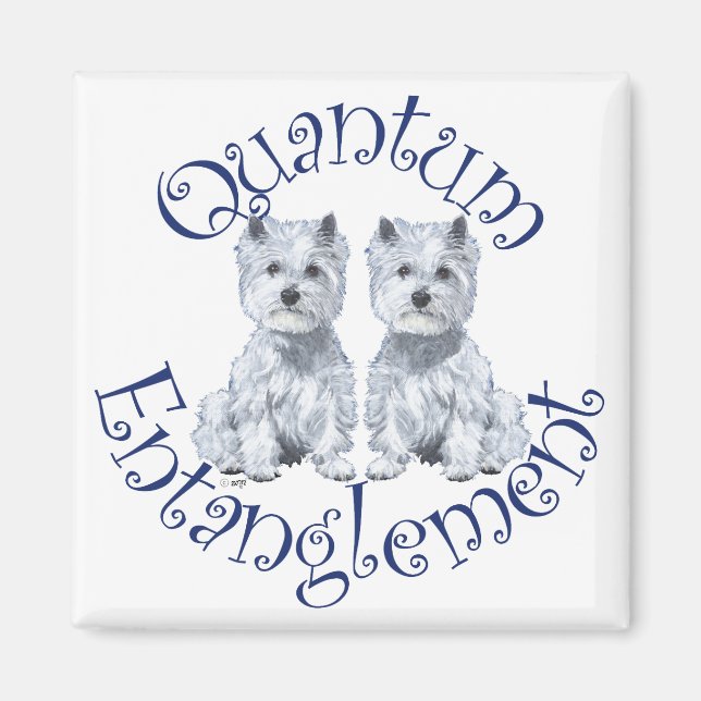 Aimant Intrication Quantique de Westies (Devant)