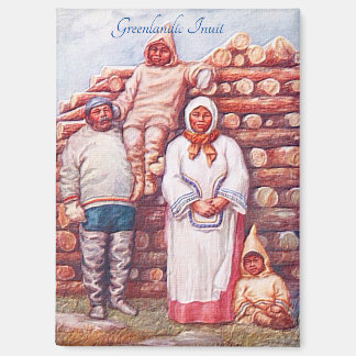 Aimant "Inuit du Groenland Vintage"