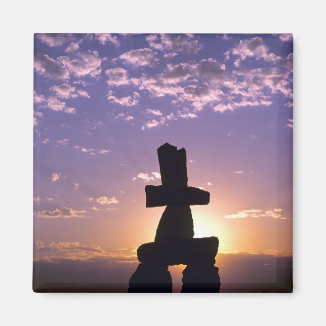 Aimant Inukshuk Territoires du Nord-Ouest, Canada (Devant)