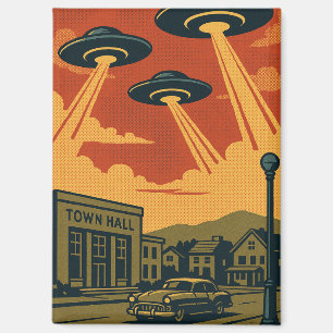 Aimant Invasion Alien Pop Art MCM