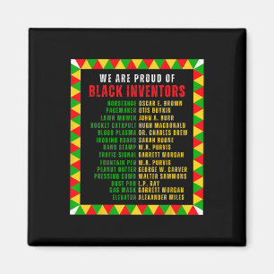 Aimant Inventeurs noirs Fiers Noirs Histoire Mois Racines