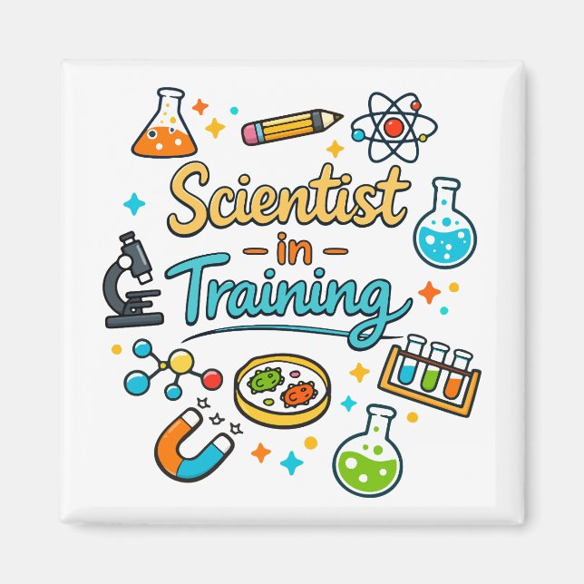 Aimant Invitation Jeune Scientifique en Formation (Devant)