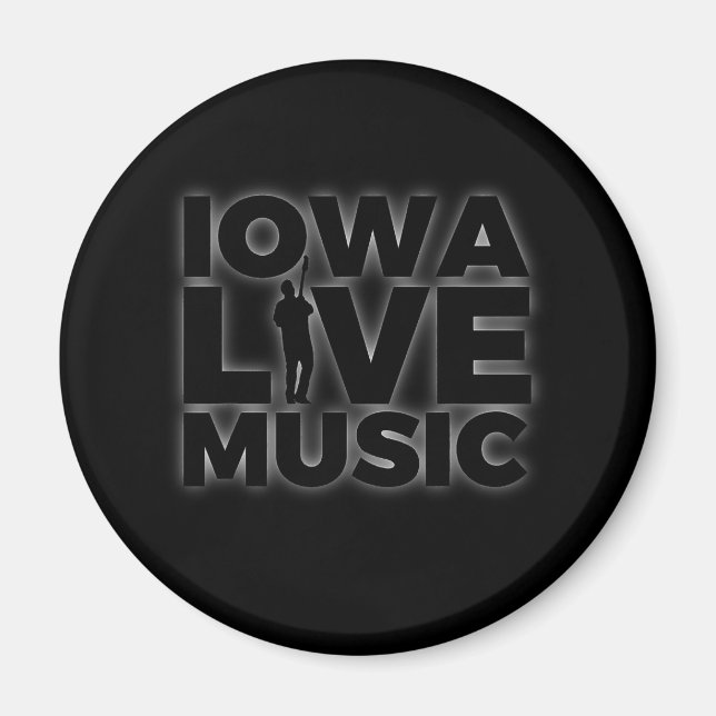 Aimant Iowa Live Music (Devant)