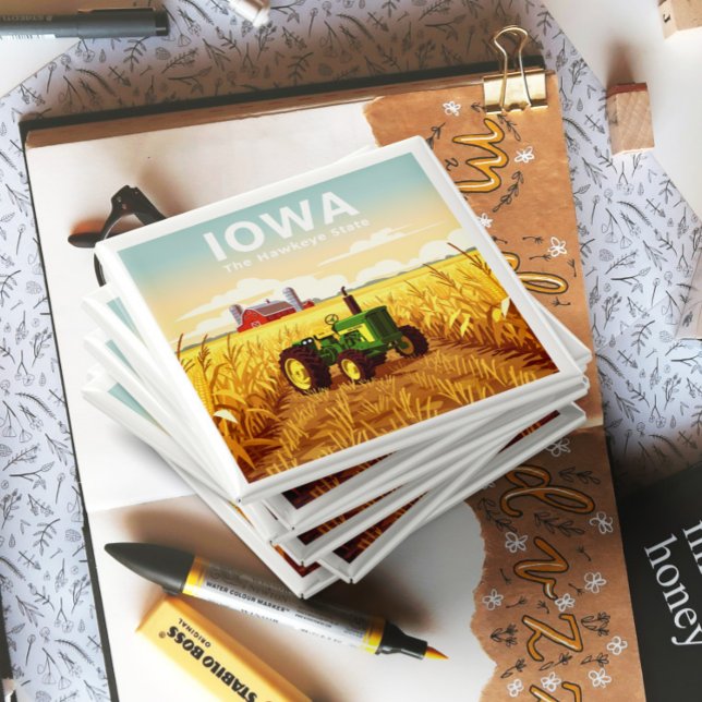 Aimant Iowa vintage (Créateur téléchargé)