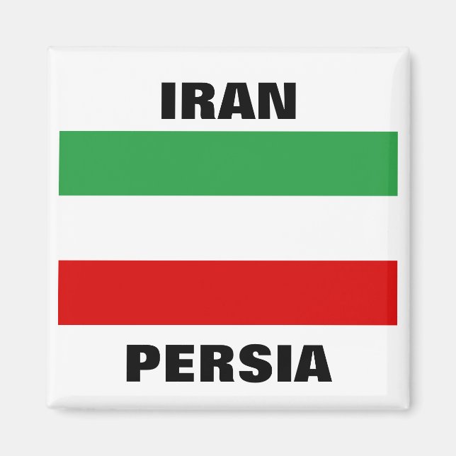 Aimant Iran Tricolor "IRAN" & "PERSIA" (Devant)