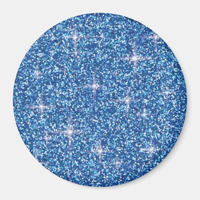 Aimant Iridescent bleu brillant (Devant)