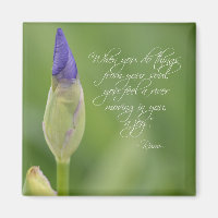 Iris avec citation