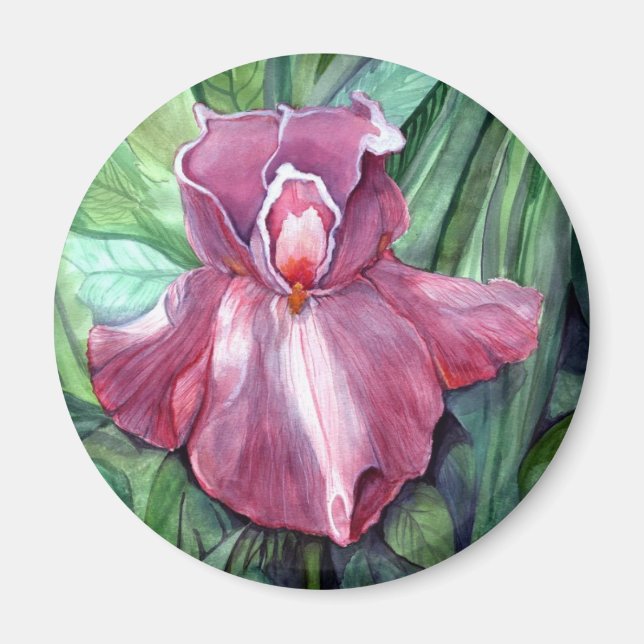 Aimant Iris rose (Devant)