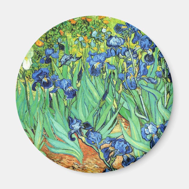 Aimant Irises - Vincent Van Gogh (1889) (Devant)