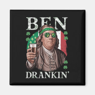 Aimant Irish Ben a buvait de la bière - St Pattys Hommes