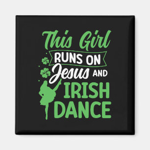 Aimant Irish Dancing Cette Fille Joue Sur Jesus Et Irish