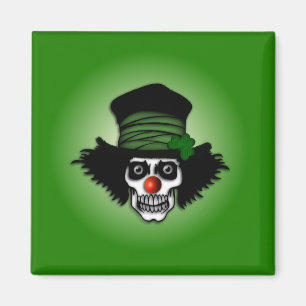 Aimant Irish Skeleton Clown Green
