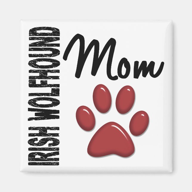 Aimant Irish Wolfhound Maman 2 (Devant)