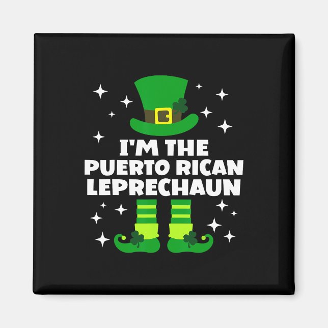 Aimant Irlandais drôle Leprechaun St patrick Da (Devant)