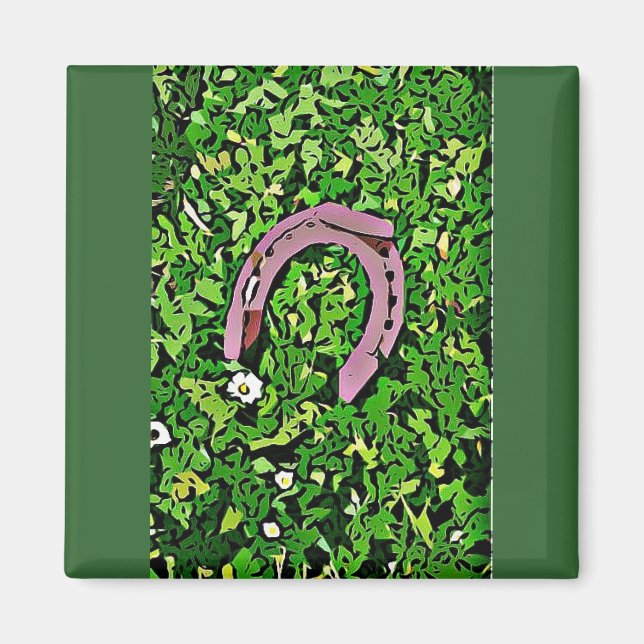 Aimant Irlandais Lucky Horseshoe (Devant)