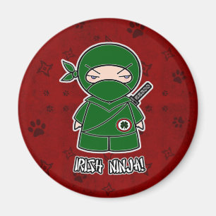 Aimant Irlandais Ninja ! Dans l'aimant rouge