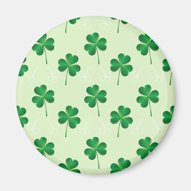 Aimant irlandais trois motif feuille (Devant)