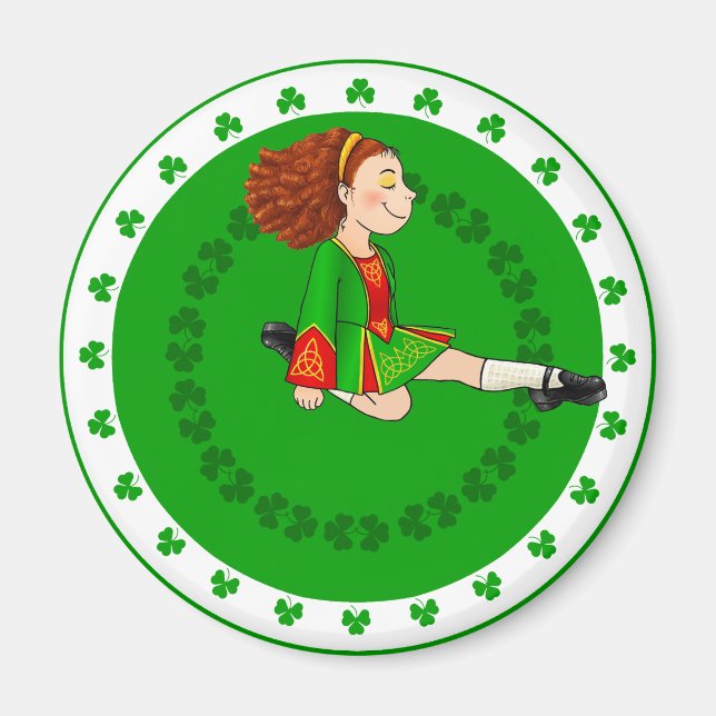 Aimant Irlandaise Dancing Girl (Devant)