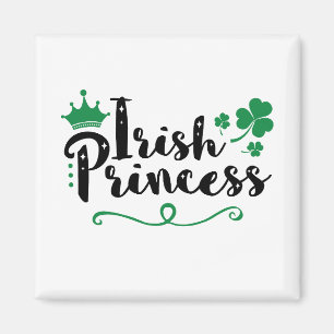 Aimant Irlandaise Princesse femmes St Patrick's Day Scrip