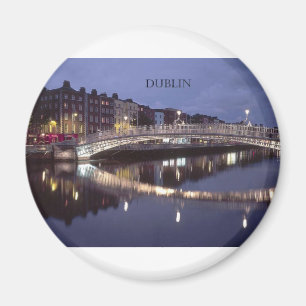 Aimant Irlande Dublin Bridge nuit (St.K)
